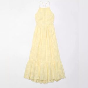 AE High Neck Halter Midi Dress